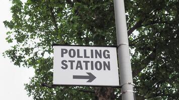 polling station sign photo