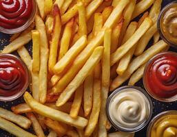 french fries background photo