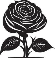 Rose art icon illustration vector