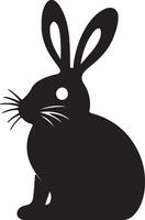 ilustración de silueta de conejo vector