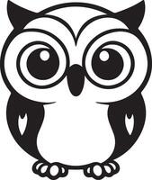 Owl for logo or icon vector