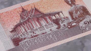 100 Cambodian riels KHR national currency money legal tender bill central bank 4 video