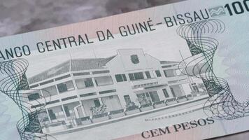 100 Bissau pesos Oeste africano cra franco nacional moneda dinero legal oferta 5 5 video