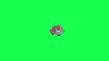 Animation of a caveman in a green screen chroma key background doing different things with different rendering modes of 3D people video