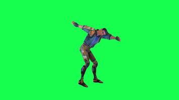 3d cartoon character green screen chroma key soldier space man cute walk talk run action deffernt vewe video