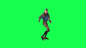 3d cartoon character green screen chroma key soldier space man cute walk talk run action deffernt vewe video