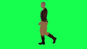 3d people green screen chorma key walk talk in different angle man woman lady video