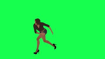 3d people green screen chorma key walk talk in different angle man woman lady video