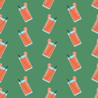 Strawberry Seamless Pattern, Strawberry juice, smoothie vector