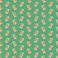 Orange Seamless Pattern, orange juice, smoothie vector