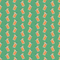 Orange Seamless Pattern, orange juice, smoothie vector