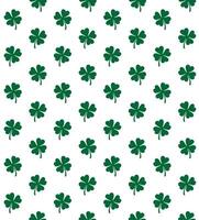 Seamless pattern of hand drawn shamrock vector