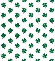 Seamless pattern of hand drawn shamrock vector