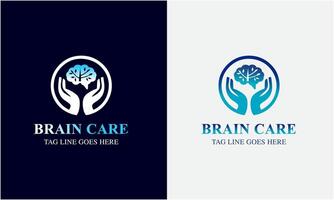 Tree brain logo concept. Human mind, mind growth, human brain with power bulb, brain with leaf, logo concept idea symbol, brain recharge, brain improve vector