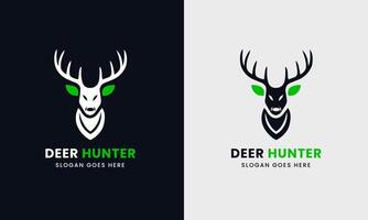 Deer logo, deer hunter logo icon, leaf with deer icon, deer hunter with gun, deer sunrise, deer round icon shape for company, vector