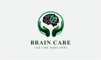 Tree brain logo concept. Human mind, mind growth, human brain with power bulb, brain with leaf, logo concept idea symbol, brain recharge, brain improve vector