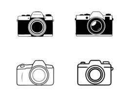 Camera icon illustration. photo camera sign and symbol. photography icon. vector