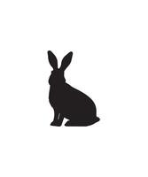 Rabbit silhouettes design vector