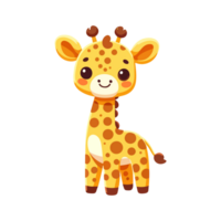 cute giraffe icon character png