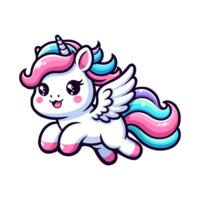 cute unicorn icon character png