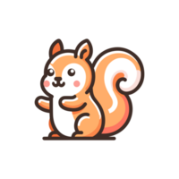 cute squirrel icon character png