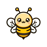 cute bee icon character png