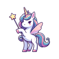 cute unicorn icon character png