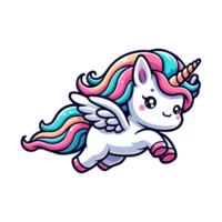 cute unicorn icon character png