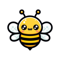 linda abeja icono personaje png