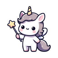 cute unicorn icon character png