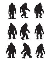 Bigfoot silhouette design vector