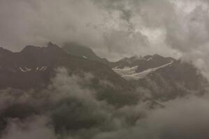 Beautiful exploration tour through the mountains in Switzerland. photo