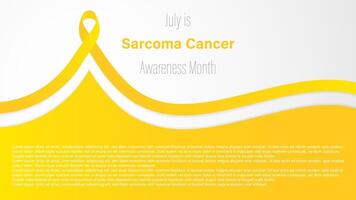 sarcoma cáncer conciencia mes, ilustración vector