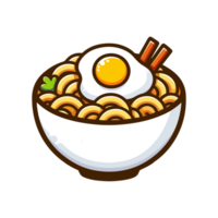noodle and egg icon png