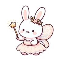 cute bunny fairy costume icon character png