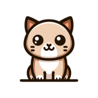 cute cat icon character png