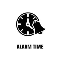 alarma hora o logo diseño aislado firmar símbolo ilustración - alto calidad línea estilo icono vector