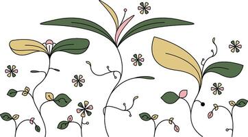 Botanical Floral Design vector