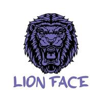 lion face design vector