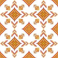 Pixel fabric pattern ethnic oriental traditional design for clothing fabric textile seamless pattern fabric print vector