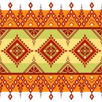 Pixel fabric pattern ethnic oriental traditional design for clothing fabric textile seamless pattern fabric print vector