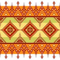 Pixel fabric pattern ethnic oriental traditional design for clothing fabric textile seamless pattern fabric print vector