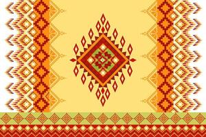 Pixel fabric pattern ethnic oriental traditional design for clothing fabric textile seamless pattern fabric print vector