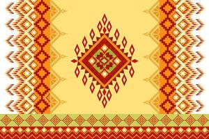 Pixel fabric pattern ethnic oriental traditional design for clothing fabric textile seamless pattern fabric print vector