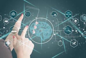 artificial intelligence and communication, ai technology photo