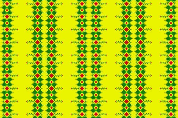 Pixel pattern ethnic oriental traditional design fabric pattern textile African Indonesian Indian seamless Aztec style abstract illustration