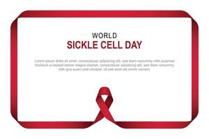 World Sickle Cell Day background. vector