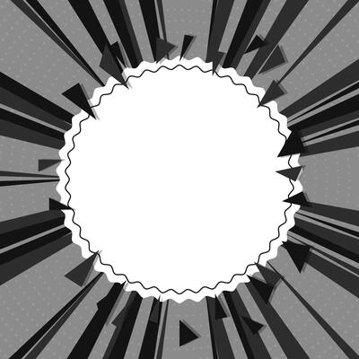 The comic style shapes and lines.