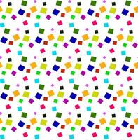 Abstract seamless texture in the form of a pattern of multi-colored squares on a white background vector