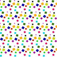 Abstract seamless texture in the form of a pattern of multi-colored squares on a white background vector